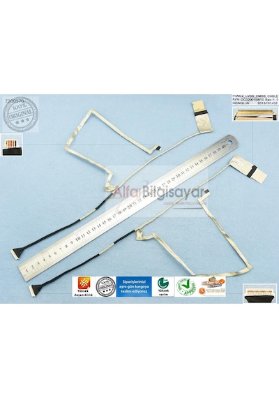 Lenovo Uyumlu Ideapad G575 Data Kablo  Lvds Flex Cable