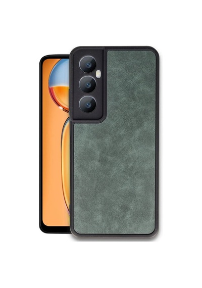 Realme C65 Kılıf Aras Deri Kapak - Koyu Yeşil 0.2M-Çok Renkli