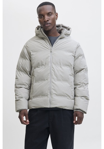 Jack & Jones Erkek Jjesoho Kapüşonlu Puffer Mont Siyah, Yüksek Kalite, Fermuarlı, Uzun Kollu, Kışl Gri Jack & Jones Erkek Jjesoho Kapüşonlu Puffer Mont Siyah, Yüksek Kalite, Fermuarlı, Uzun Kollu, Kışl Gri