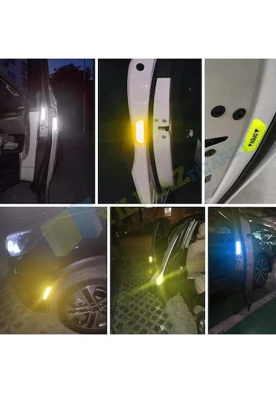 Araç Kapı Open Reflektör Araba Oto Sticker Yapıştıma 4 Adet Araç Kapı Open Reflektör Araba Oto Sticker Yapıştıma 4 Adet