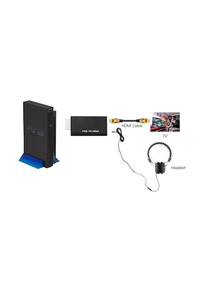 Ps2 To Hdmi Tv Kablosu Çevirici Dönüştürücü Adaptör