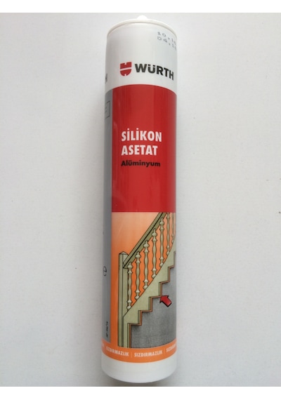 Würth Güçlü Silikon Yapıştırıcı 310ml Gümüş Renk Silikon