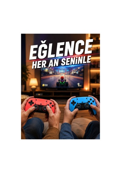 Retro Oyun Konsolu Hdmı Destekli Kablosuz Oyun Kolu İle Oyun Keyfi Renkli