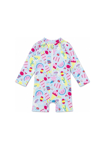 Beniizle Unisex Bebek Yüzücü Mayosu Mavi