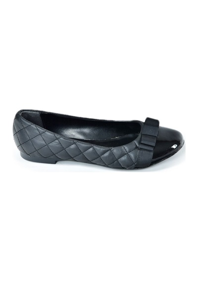Fox Shoes Siyah Kapitone Kadın Babet D726019509 Siyah Kapitone Siyah