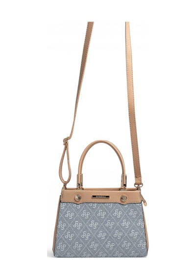 Silver & Polo Silver Polo Mavi - Ten Monogram Kadın El Çantası Sp1292