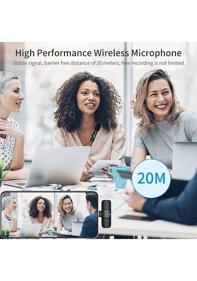 Zenvia Lightning Girişli Iphone Uyumlu Ikili Kablosuz Yaka Mikrofonu Youtube Facebook Tiktok Vlog Znv2026