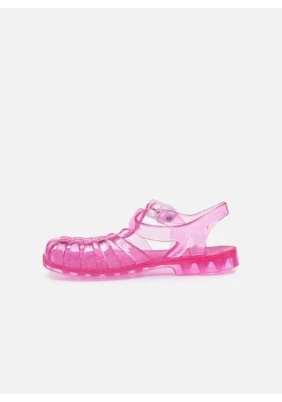 Meduse Sun Rose Paillete - Şeffaf Pembe Kız Çocuk Sandalet