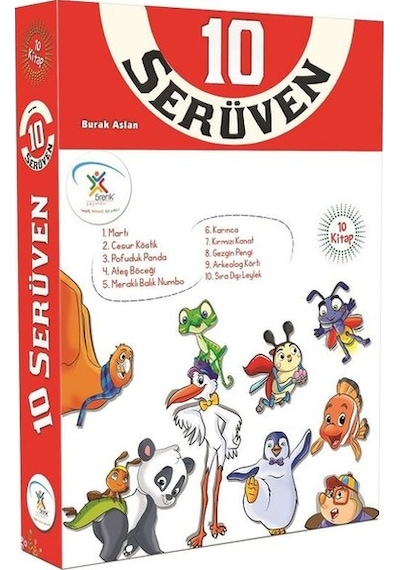 Serüven Serisi Seti-10 Kitap Takım - Burak Aslan - 5 Renk Yayınları