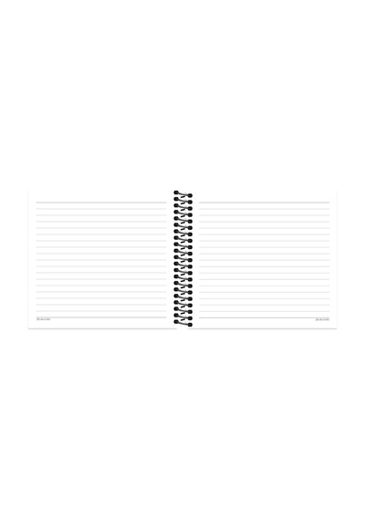 Hisli Şeyler 16x15 Çizgili Defter - Katlandığıma Değdi Çok Renkli