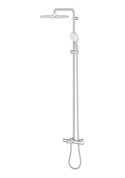 Grohe Tempesta Cube 250 Duş Sistemi Termostatik Banyo Bataryalı - 26691001 Gümüş
