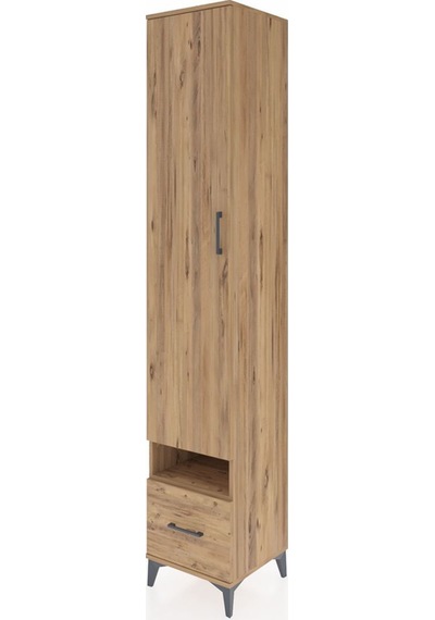 Hyperion Dolap 6 Raflı Tek Çekmeceli Tek Kapaklı 44x44x243 Ça... Çam Hyperion Dolap 6 Raflı Tek Çekmeceli Tek Kapaklı 44x44x243 Ça... Çam