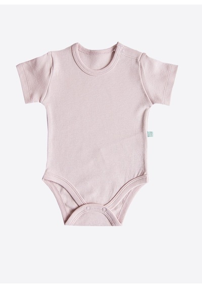 KitiKate Organik Cute Bunny 3'lü Kısa Kol Body Pembe