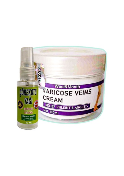 Varicose Veins 100 Ml 1 Adet West&month Varislerinize Krem + Çörek Otu Yağı Teskin Yağı 30 Ml
