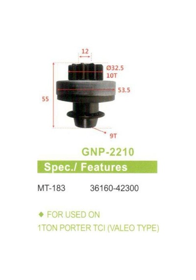 Genon 2210 Umd-5617 10 Dıs Hyundaı Starex-kıa Bongo Zen-1607-mt183-36160-42300 -