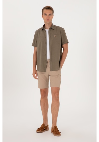 U.s. Polo Assn. Erkek Bej Şort / Bermuda 50300420-vr011 Bej