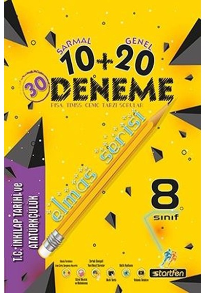 8. Sınıf T.C. İnkılap Tarihi Ve Atatürkçülük Elmas Deneme -  Startfen Yayınları