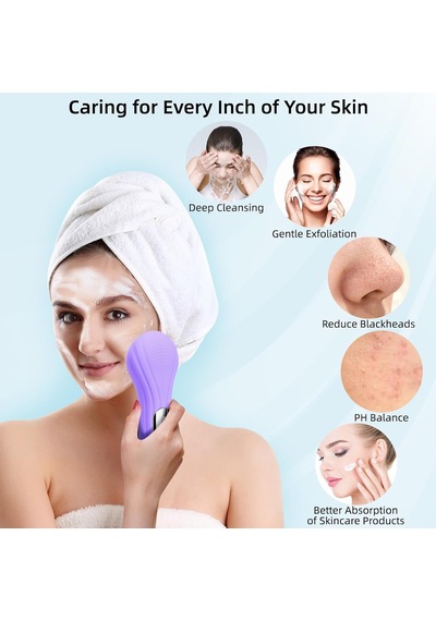 Tr Dochic Temizleme Ve Peeling İçin Yüz Fırçaları,su Geçirmez Ve Şarj Edilebilir Silikon Yüz Scrubber Exfoliator