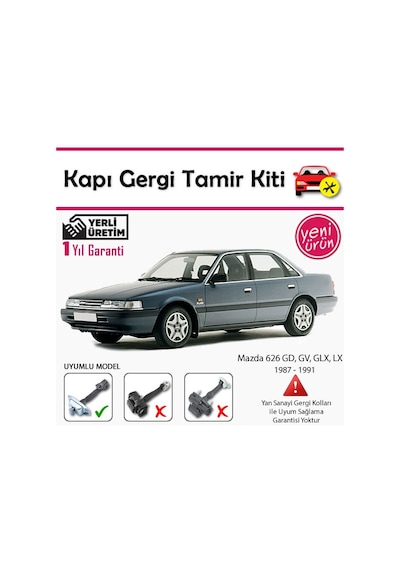 Barrer Mazda 626 GD,GV,GLX,LX Kapı Gergi (Limitör) Tamir Kiti 1987-1991