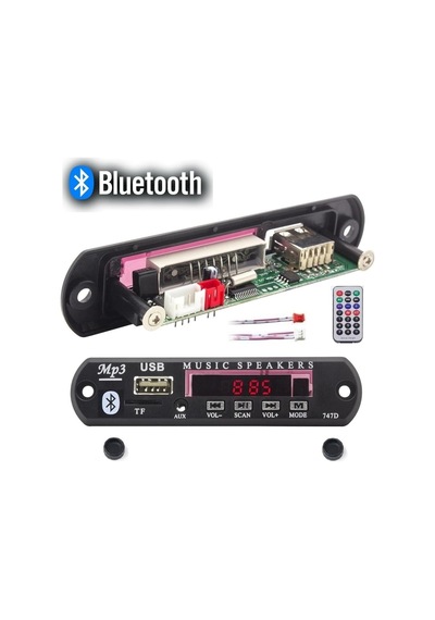 Class Araç Araba Oto Teyp Aux Usb Sd Bluetoothlu Mikrofonlu Çevirici Board Teyp Dönüştürücü 2023