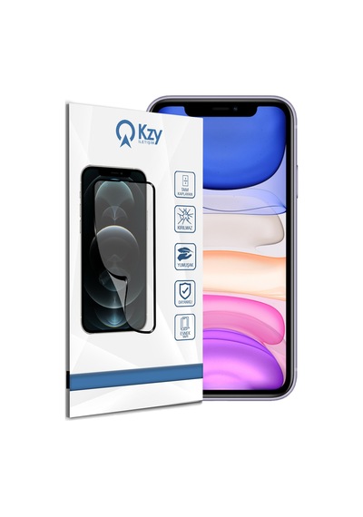 Apple Uyumlu   iPhone 11 ile Tam Kaplayan Fibernano Esnek Cam Ekran Koruyucu