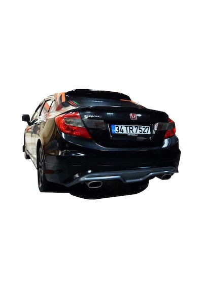 Honda Civic Fb7 2012 - 2015 Custom Arka Tampon Eki - Difüzör pla