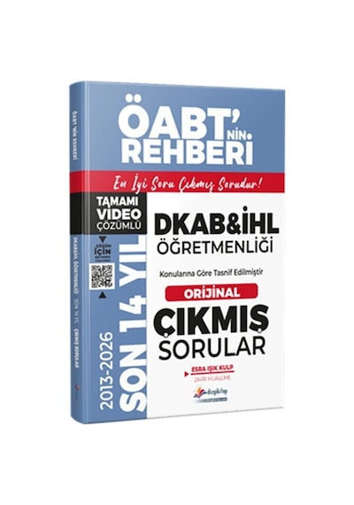 2027 Meb Ags Öabt Dkab İhl Son 14 Yıl Orijinal Video Çözümlü Çıkmış Sorular Dizgi Kitap