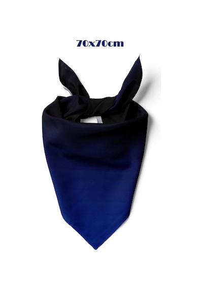 Nüans Desen 70 70cm Bandana/fular Siyah - Saks
