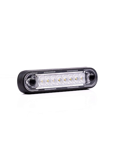 Frıstom Ft-073 Long 8 Ledli Pozisyon Lamba Ledli Turuncu 12v - 36v 0,15 Mt Siyah Lastik Contalı