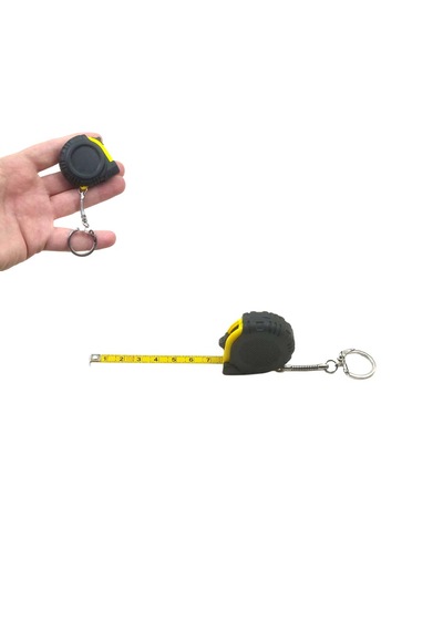 1 M 100 Cm Lik Mini Metre Anahtarlık Şerit Metre Anahtarlık 1 Adet Ebat: 4 Cm X 3,9 Cm 1 M
