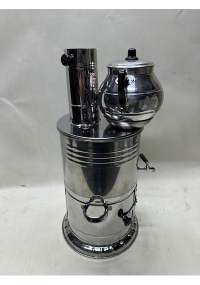 5 Litre Tek Musluklu Odunlu Semaver + Demlik