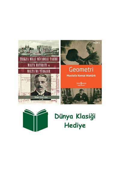 Trakya Milli Mücadele Tarihi Malta Hatıratı Ve Malta'da Türkler + Geometri + Dünya Klasiği Hediye