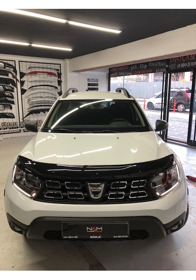 Dacia Duster Kaput Rüzgarlığı 2018 Ve Üzeri Parlak Siyah
