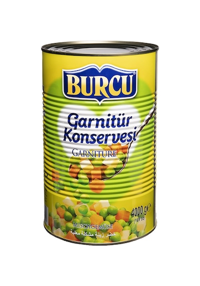 Burcu Garnitür Konservesi 4000 Gr X 2 Adet