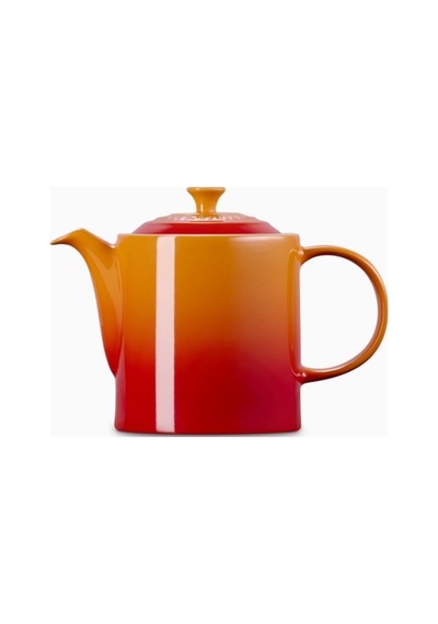 Le Creuset 4 Fincan Kapasite Şık Tasarım Büyük Seramik Demlik Turuncu