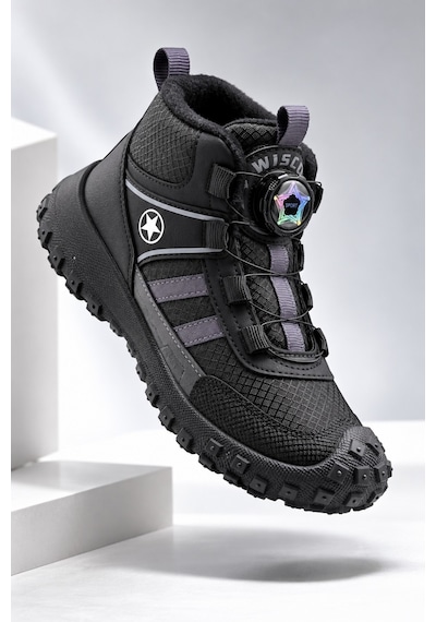 Muggo Torky Bağcık Ayar Mekanizmalı Kalın Taban Unisex Çocuk Günlük Outdoor Trekking Bot Siyah Muggo Torky Bağcık Ayar Mekanizmalı Kalın Taban Unisex Çocuk Günlük Outdoor Trekking Bot Siyah