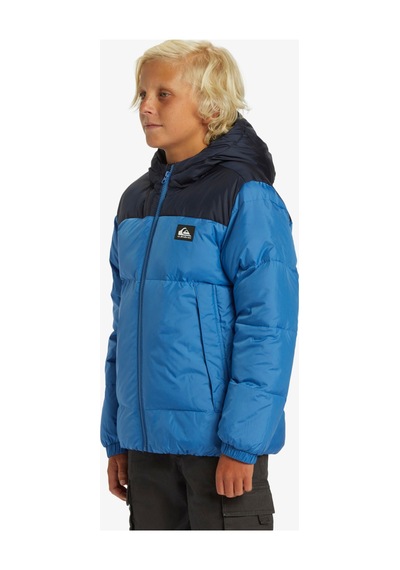 Quiksilver Cold Days Down Kapüşonlu Erkek Mont Mavi Mavi