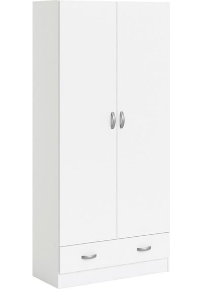 Aysu Giyinme Dolabı - Çok Amaçlı Dolap - Gardırop 80 Cm-2 Kapaklı-1 Çekmeceli