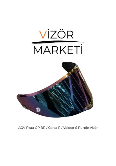 Pista Gp Rr Purple Vizör Cami Voluce , Corsa İle Uyumludur