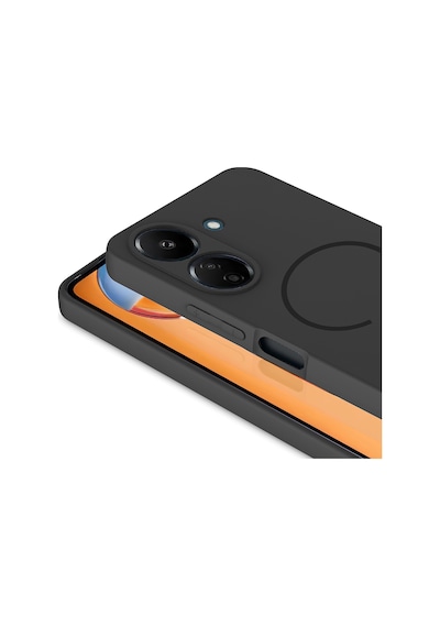 Xiaomi Redmi 13c Kılıf Magsafe Destekli Kamera Korumalı Yumuşak Silikon Pazarplus Titanyum-Gri