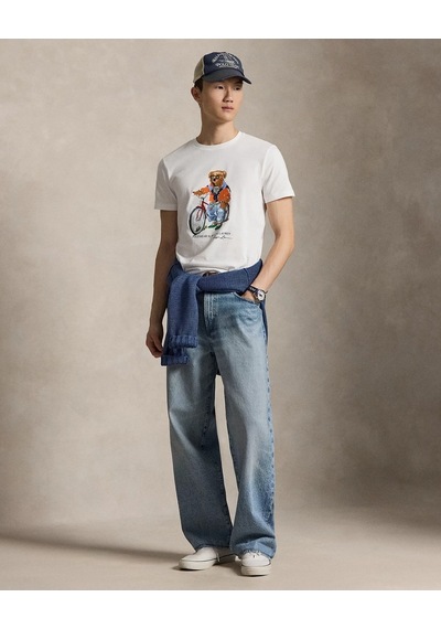 Polo Ralph Lauren Bisiklet Yaka Polo Bear T-shirt Beyaz