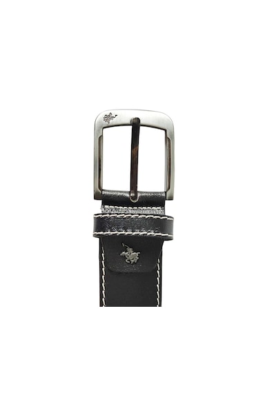 Santa Barbara Polo Racquet Club Santa Barbara Polo & Racquet Cllub Siyah Deri Erkek Kemer.4,5 Cm Siyah