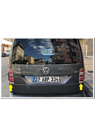 Db Chrome Vw Caddy Stop Çerçevesi 2015-2020 2 Parça Abs Krom