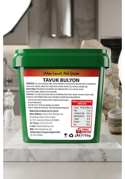 Chefs New Joy Tavuk Bulyon 750 G