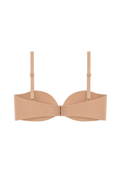 Cottonill Seamless Bra - Serina Ten Balenli Lazer Kesim Yarım Dolgulu Push Up Straplez Kadın Sütyen Cottonill Seamless Bra - Serina Ten Balenli Lazer Kesim Yarım Dolgulu Push Up Straplez Kadın Sütyen