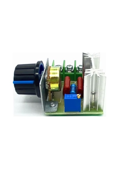 Hız Düğmesi 2000w Thyristor Elektronik Voltaj Regülatörü Dim Hız Sıcaklık Kontrolü