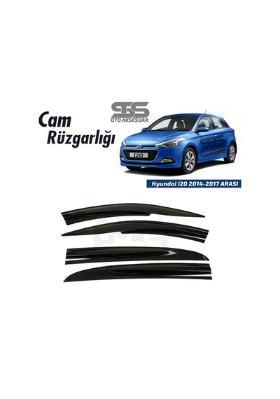 Cam Rüzgarlığı Hyundai İ20 2014-2017 Arası Mügen Tip Piano Black
