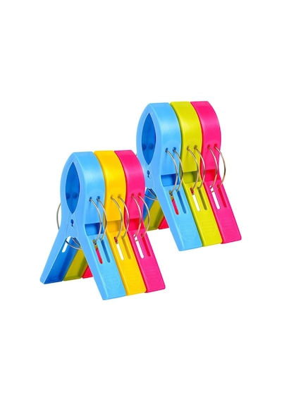 Vicloon Banyo Havlusu Klipsleri 6 Adet Büyük Clothespins Havlu Klipsleri Plaj Havlusu Klipsleri Plaj Ve Şezlonglarda Genel