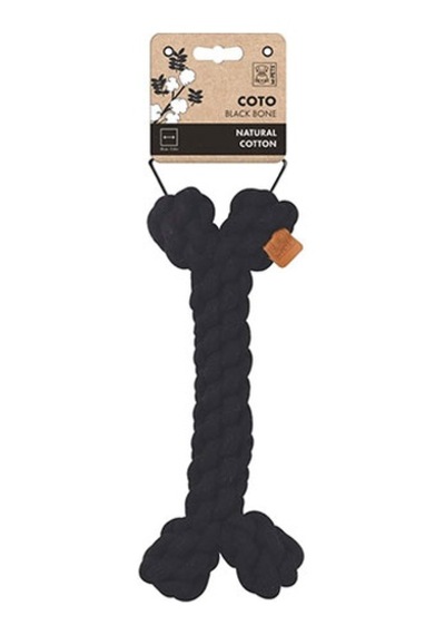 M-pets Coto Örgü Kemik Köpek Oyuncağı Siyah 30 Cm 244-50011.01