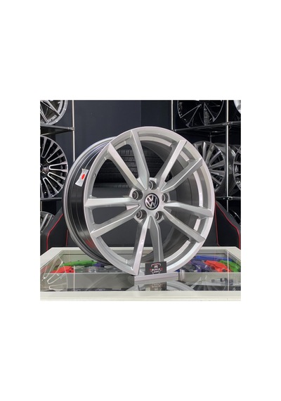 18 İnç 5x112 Vw Golf Jetta Caddy Uyumlu Pretoria Silver Jant Takımı 4adet